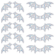 GORGECRAFT 2 Style 40PCS Leather Halloween Bat Wings DIY Crafts Bat Wing Spooky Bats Halloween Decorations for Hair Ornament & Costume Accessory (Linen) DIY-GF0005-62E-1