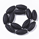 Chapelets de perles en pierre noire naturelle G-S364-022B-2