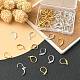 50Pcs 2 Color Brass Leverback Earring Findings KK-YW0002-07-5