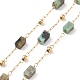Chaînes de perles rectangulaires en turquoise africaine naturelle (jaspe) AJEW-SZ0002-42E-1