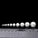 Cuentas de perlas de vidrio ecológicas GLAA-S172-10mm-01A-3