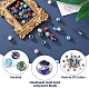 Yilisi 40 pièces 8 couleurs brins de perles de chalumeau de sable d'or faits à la main LAMP-YS0001-01-5