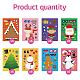 48 Sheets 8 Styles Christmas Paper Make a Face Stickers DIY-WH0467-007-4