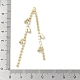 Brass Micro Pave Cubic Zirconia Big Pendants KK-C040-05G-3