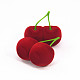 バレンタインデーの桜の形をしたベルベットリングギフトボックス  リング用ジュエリー収納梱包ケース  ネックレス  暗赤色  6x3.5x7cm PW-WG31374-01-2