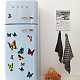 Craspire 3 Blatt 3 Stile Schmetterling PVC wasserdichte selbstklebende Aufkleber DIY-CP0009-13-6