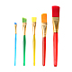 Plastic Children's Nylon Brush Head Tempera Paint Brush Set DRAW-PW0001-092-5