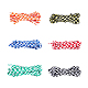 SuperZubehör 6 Paar Schnürsenkel aus Polyesterkordel in 6 Farben mit Schottenmuster FIND-FH0006-85B-1