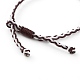 Adjustable Two Tone Nylon Cord Braided Bracelets BJEW-JB05850-04-3