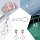 24 pz 3 stili 925 anelli divisi in argento sterling&nbsp;STER-AR0001-13-5
