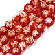 Round Millefiori Glass Beads Strands X-LK-P001-37-1