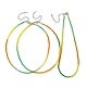 Collier de perles de verre rondelle à facettes pour femme NJEW-M208-01A-2