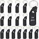 BENECREAT 16Pcs Black PU Leather Keychain KEYC-BC0001-12-1