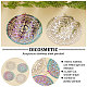 DICOSMETIC 40Pcs 2 Colors Sun Pendant Flat Round Evil Eye Charms Stainless Steel Filigree Pendants Rainbow Color Metal Embellishments for for Jewelry Necklace Bracelet Earring Making STAS-DC0010-92-4
