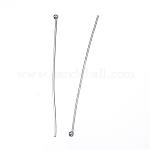 304 Stainless Steel Ball Head pins, Stainless Steel Color, 50mm, Pin: 0.7mm, 21 Gauge, Head: 2mm