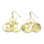 Латунные серьги dnagle с покрытием стойки KK-C029-06G