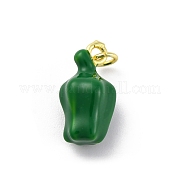 Латунь эмаль подвески KK-U066-03C-G