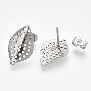 Accessoires de puces d'oreilles en 304 acier inoxydable STAS-S079-65B