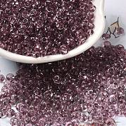 Стеклянные бусины прозрачных цветов SEED-P006-02A-13