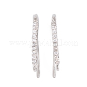 Стойки обшивки латунь кубический цирконий серьги крючки KK-S374-05P-04