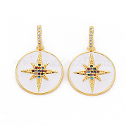 Латунные подвески из микро-паве KK-S354-334-NF