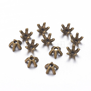 5 -petal тибетском стиле сплава крышки шарика MLF0663Y-NF-01