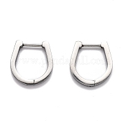 Серьги-кольца Huggie Hoop из нержавеющей стали 304 STAS-H156-14B-P