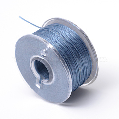 Fili di bordatura di nylon rivestiti speciali per perline, Blue Steel, 0.1mm, circa 50iarde/rotolo