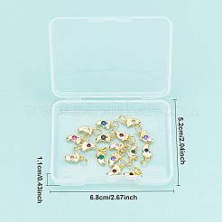 Ottone micro spianare pendenti zirconi&nbsp;KK-FH0001-73G