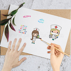Klarsichtstempel aus PVC-Kunststoff&nbsp;DIY-WH0439-0293