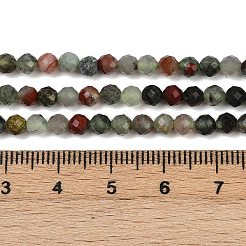Natürliche afrikanische Heliotrop Perlen Stränge&nbsp;G-S388-A02-4mm