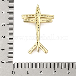 Pendenti in zirconia cubica micro pavé in ottone placcato a cremagliera&nbsp;KK-Z074-21G