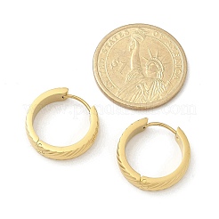 Orecchini a cerchio in acciaio inossidabile 304 per donna&nbsp;EJEW-C096-63G