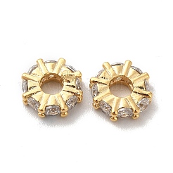 Perline zirconi micro pave  in ottone&nbsp;KK-H442-56G