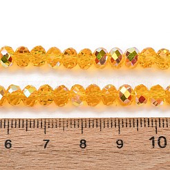 Chapelets de perles en verre transparent électrolytique&nbsp;EGLA-A046-01B-07