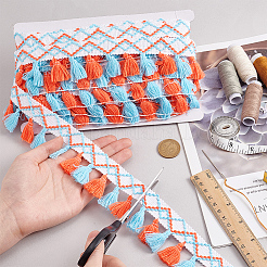 1 paquet de 10 mètres de ruban à pompons en polyester&nbsp;OCOR-MA0001-20B
