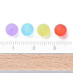 6mm mixte boule perle ronde en acrylique transparent mat&nbsp;X-FACR-R021-6mm-M