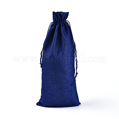 Rechteckige Verpackungsbeutel aus Polyesterimitat-Jute&nbsp;ABAG-N009-01A-07