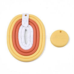 Pendentifs en pâte polymère manuels&nbsp;CLAY-N010-029A