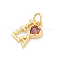 Laiton pavé de zircons cubiques&nbsp;KK-U062-31G
