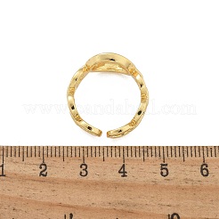 Anelli per polsini aperti in ottone da donna&nbsp;RJEW-K289-01G-V
