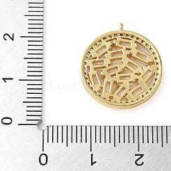 Ottone micro spianare pendenti zirconi&nbsp;KK-C086-01G