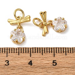Colgante micropavé cubic zirconia de latón&nbsp;KK-P308-49G
