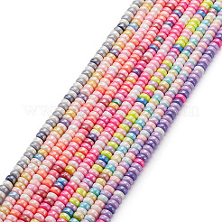10 Stränge 10 Farben handgemachte Polymer-Ton-Perlen&nbsp;CLAY-TA0001-51B