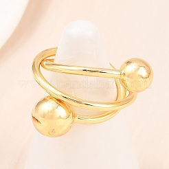 Bagues de manchette en laiton pour femmes&nbsp;RJEW-Z113-16G