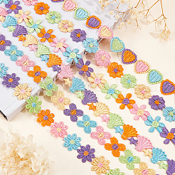 6 yard 6 garnitures en dentelle de polyester de style&nbsp;OCOR-GF0001-69