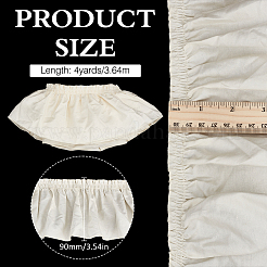 Ruban de bordure en dentelle plissée en coton&nbsp;OCOR-FG0002-63A-01