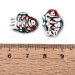 Perles en porcelaine manuelles&nbsp;PORC-Q007-09D
