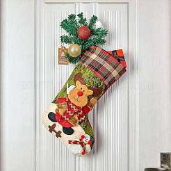 3pcs 3 sacs-cadeaux de chaussettes de noël de style&nbsp;HJEW-SZ0001-10