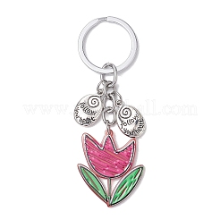 2 llavero con colgante de flor acrílica&nbsp;KEYC-JKC00992